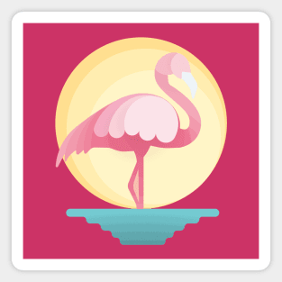 Million Dollar Flamingo Magnet